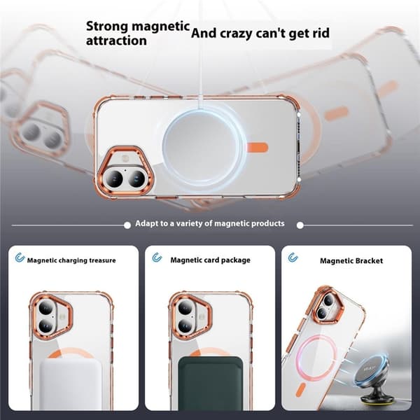 Mobilskal till iPhone 16 MagSafe Kickstand - Orange Orange