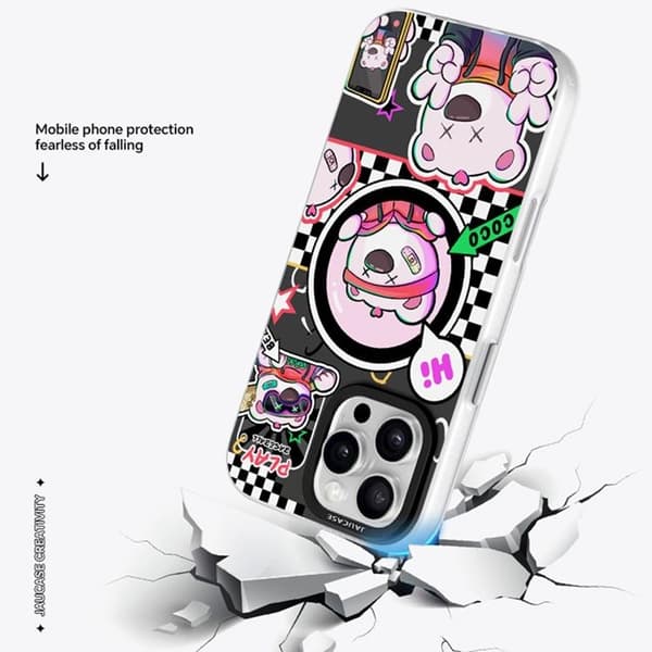JAUCASE Mobilskal till iPhone 16 Pro MagSafe - Baseball Bear Svart