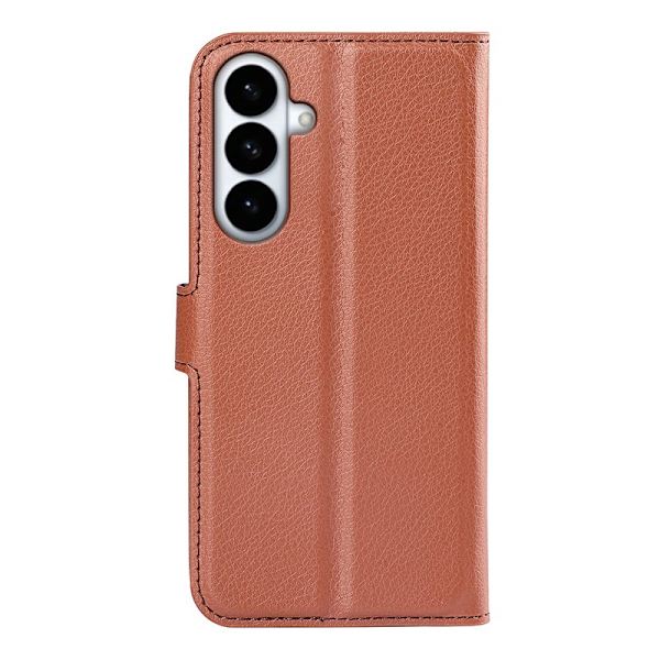 Plånboksfodral för Samsung Galaxy S26 Plus Ställ Konstläder - Brun