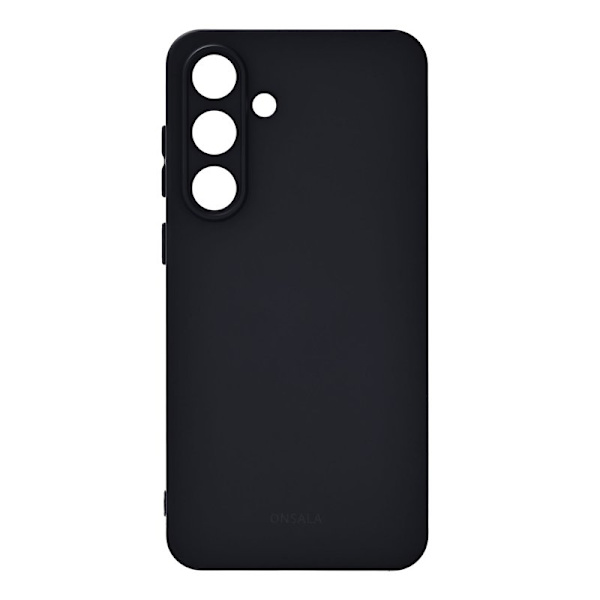 ONSALA Silikone Etui Sort - Samsung Galaxy S25 FE 5G