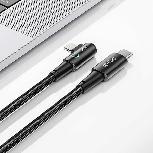 Tech-Protect USB-C till Lightning kabel Ultraboost 1m - Svart