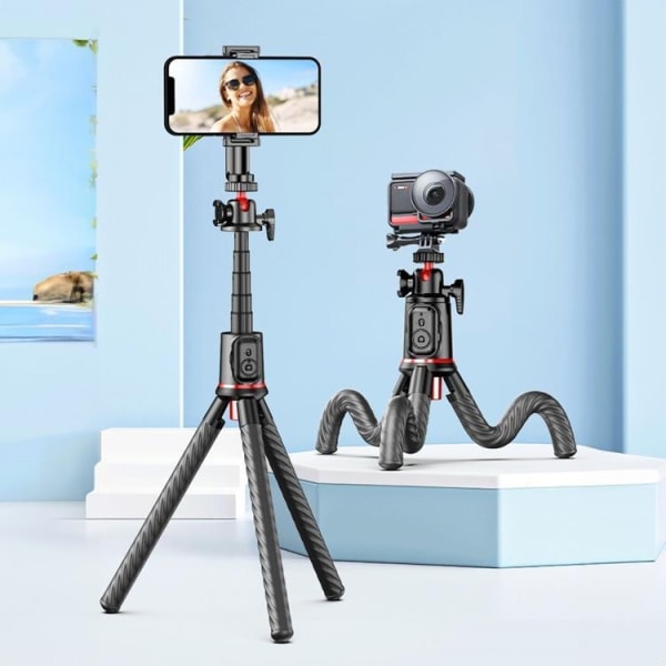 Tech-Protect Bluetooth Selfie Stick Tripod Flexible L07S - Svart