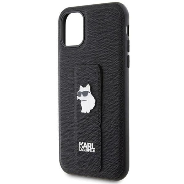 KARL LAGERFELD iPhone 11/XR Mobiilikuori Gripstand Pins - Musta