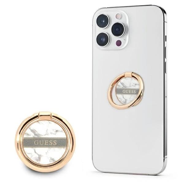 Guess 4G Ringhållare - Vit Marble Vit