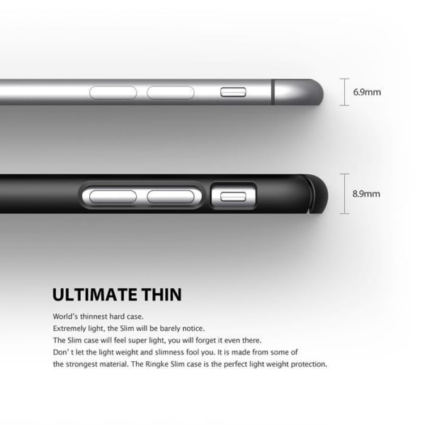 Ringke Slim Dual Coated Skal till Apple iPhone 6 / 6S  (Vit) Vit