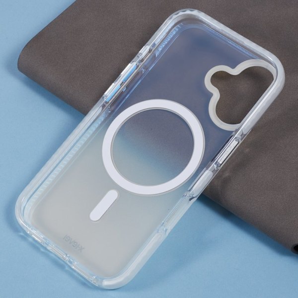 X-LEVEL Mobilskal till iPhone 16 MagSafe TPU Gradient - Vit