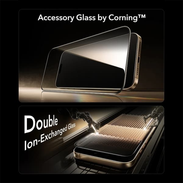 ESR iPhone 17 Pro Härdat Glas Skärmskydd - Clear Transparent