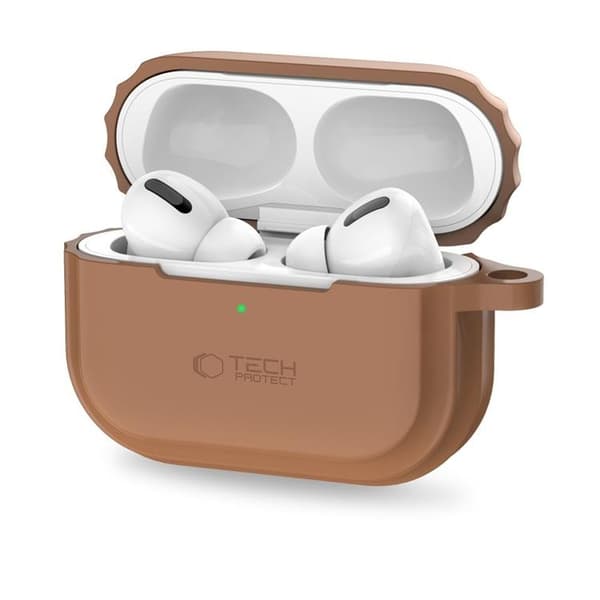 Tech-Protect Airpods Pro 1/2 Skal Silikon Rope - Brun Brun