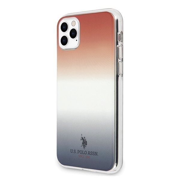U.S. Polo Assn. Gradient Pattern Collection iPhone 11 Pro BlåRöd Blå