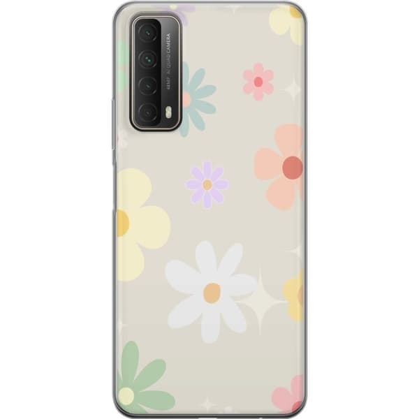 Mobilskal till Huawei P smart 2021 med fejdande blommor