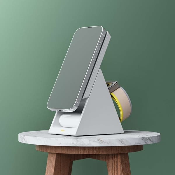 Choetech 3-in-1 Trådlös Laddare Universala 15W - Vit Vit