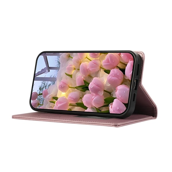 Plånboksfodral för Samsung Galaxy S26 Plus RFID-blockerande - Roséguld
