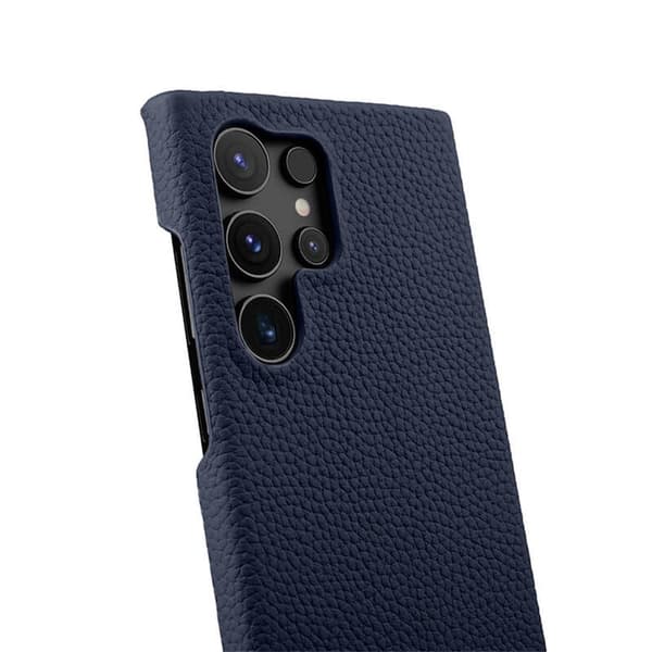 MELKCO Mobilskal till Samsung Galaxy S25 Ultra Äkta Läder PC - Blå