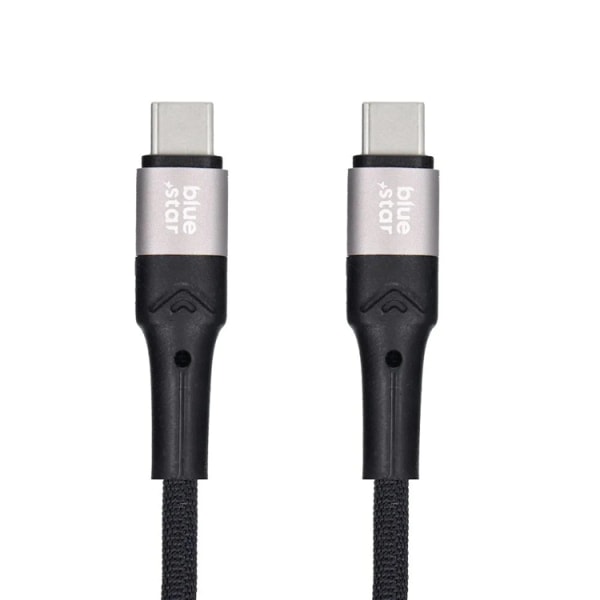 Blue Star USB-C til USB-C Kabel 2m - Sort