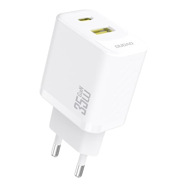 Dudao Snabbladdare USB-A - USB-C 35W GaN A27 Max Vit