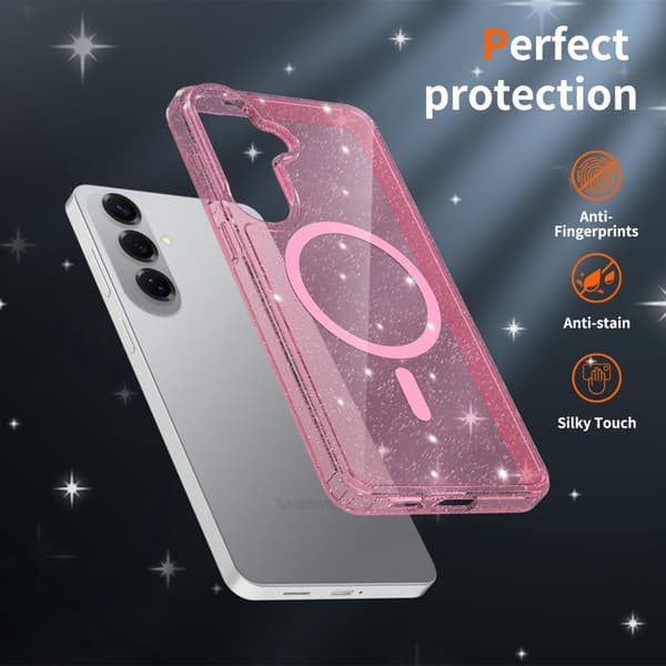 Mobilskal för Samsung Galaxy S26 Plus Magnetiskt TPU - Transparent Röd