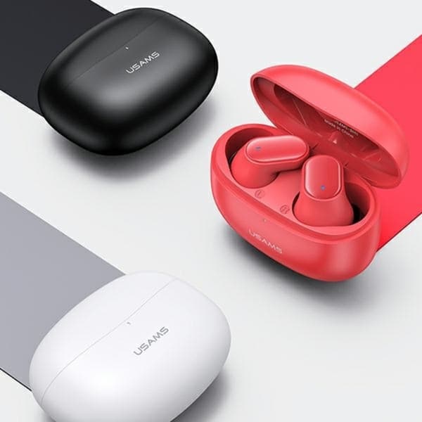 USAMS In-Ear Hörlurar Bluetooth TWS BH Series - Röd Röd