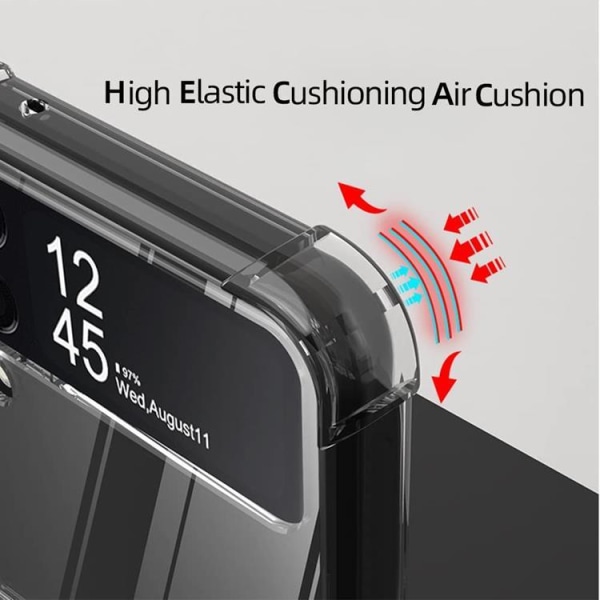 BOOM Galaxy Z Flip 4 Skal Magsafe Shockproof - Clear