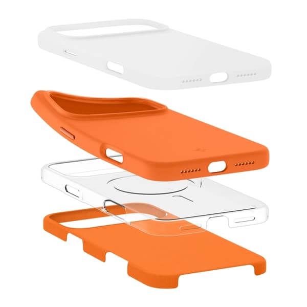 Spigen Telefontaske til iPhone 17 Pro Max Magsafe Silikone Fit - Orange Orange