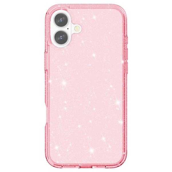 AMORUS Mobilskal till iPhone 17 Shockproof - Glitter Rosa Rosa