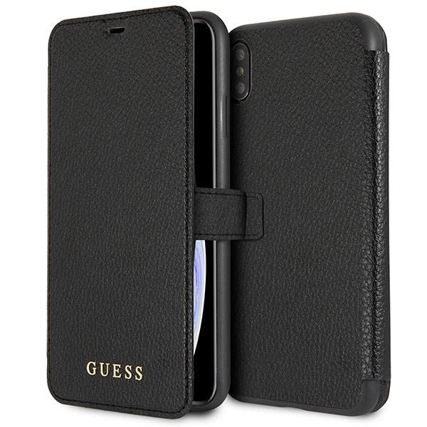 Guess iPhone XS Max Plånboksfodral - Svart