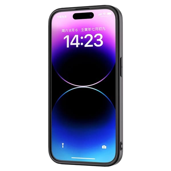 ABEEL Mobilskal till iPhone 15 Pro PU Läder Glitter Anti-drop Rosa