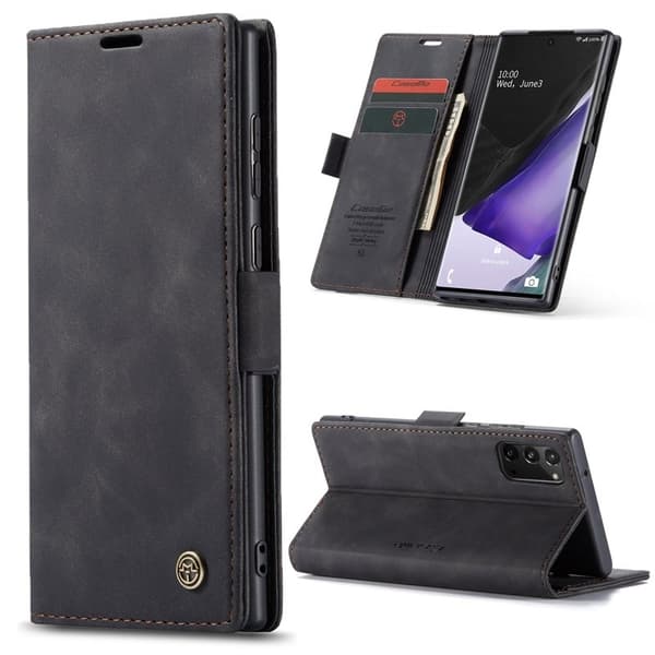 CASEME 013 Plånboksfodral för Samsung Galaxy Note20 - Svart