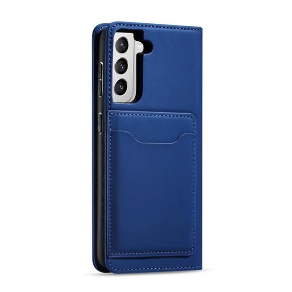 Galaxy S22 Plus Plånboksfodral Magnet Stand - Blå Blå