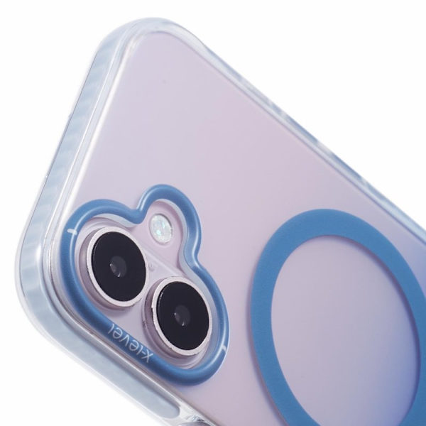 X-LEVEL Mobilskal till iPhone 16 MagSafe TPU Gradient Blå