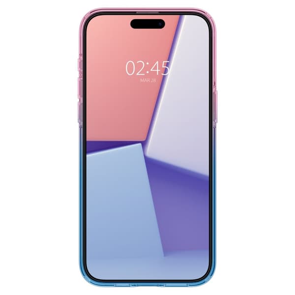Spigen iPhone 15 Pro Mobilcover Liquid Crystal - Gradation Rosa Rosa