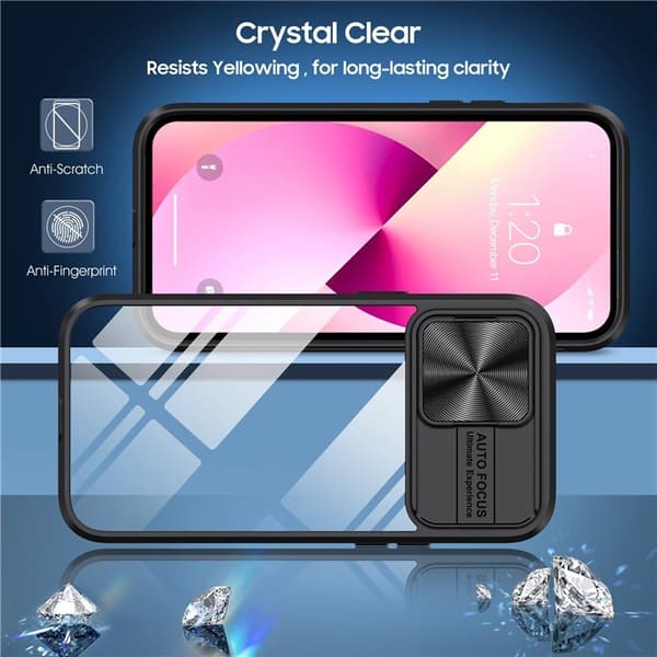 iPhone 14 Pro Max Skal Camera Slider - Svart Svart