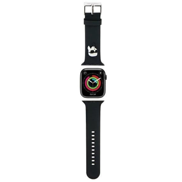 Karl Lagerfeld Apple Watch (42/44/45/49mm) Armband Karl Head Svart