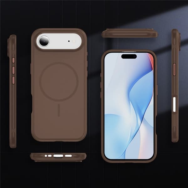 Mobilskal till iPhone Air MagSafe PC + TPU Shockproof - Brun Brun