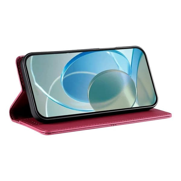 Plånboksfodral för Samsung Galaxy S26 Plus Ställfunktion Konstläder - Röd
