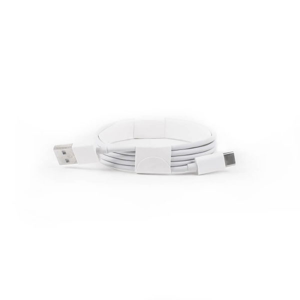 GEAR - Trådløs QI Oplader USB-C Forbind. 15W Hvid med gråt tekstil Grey