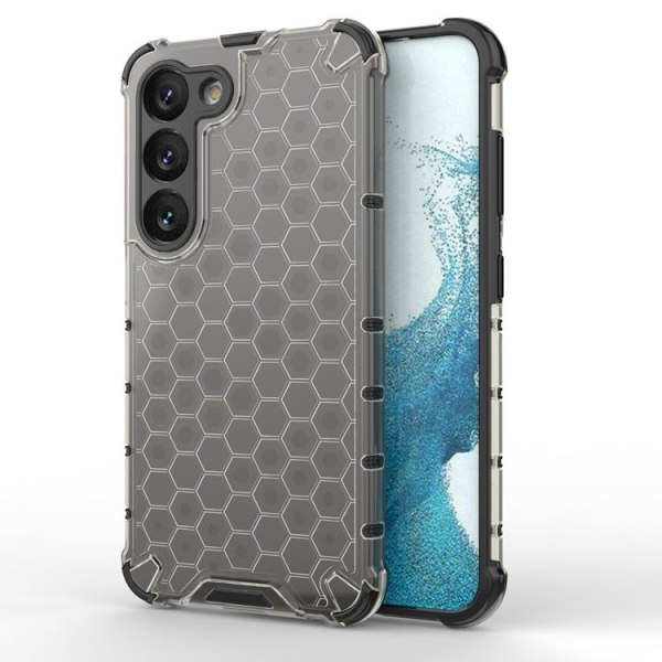 Galaxy S23 Plus Mobile Cover Honeycomb Armored Hybrid - musta