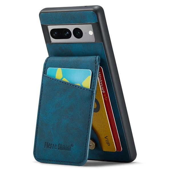 FIERRE SHANN Google Pixel 8 Pro Fodral PU+TPU - Blå