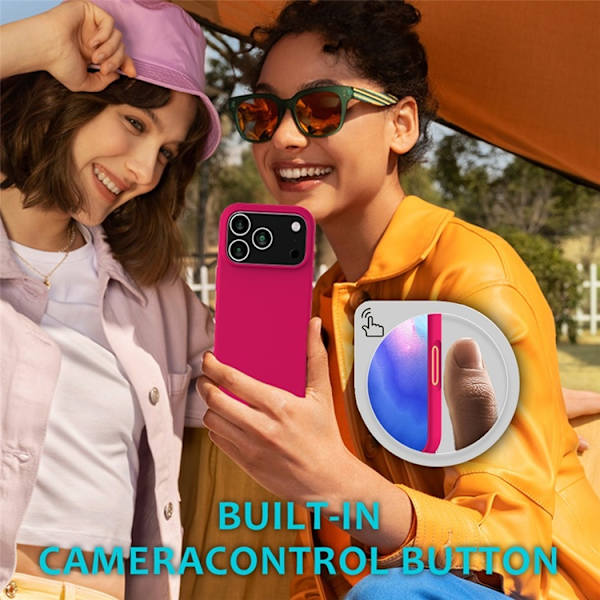 Mobilskal till iPhone 17 Pro Max Liquid Silikon - Rosa Rosa