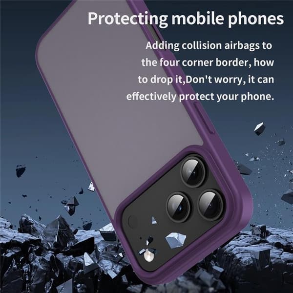Mobilskal till iPhone 17 Pro Max Skin Touch Matte - Lila Lila