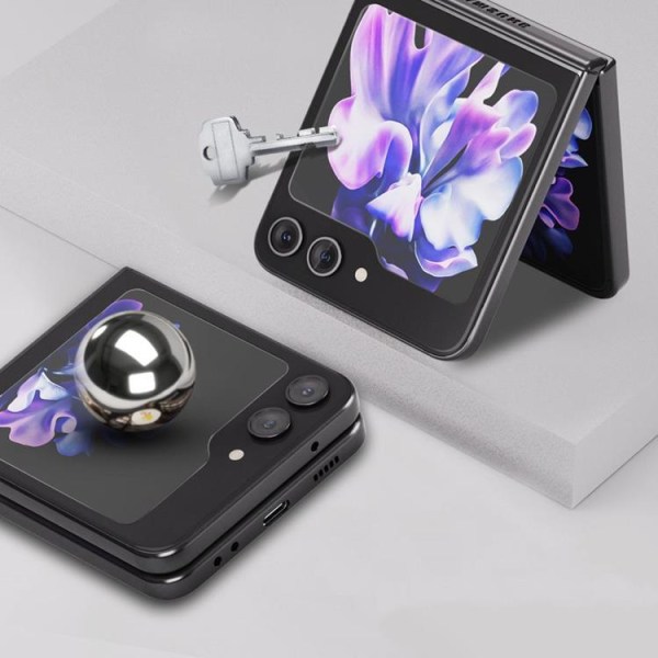 [2 kpl] Whitestone Galaxy Z Flip 5 karkaistu lasi näytönsuojakupu