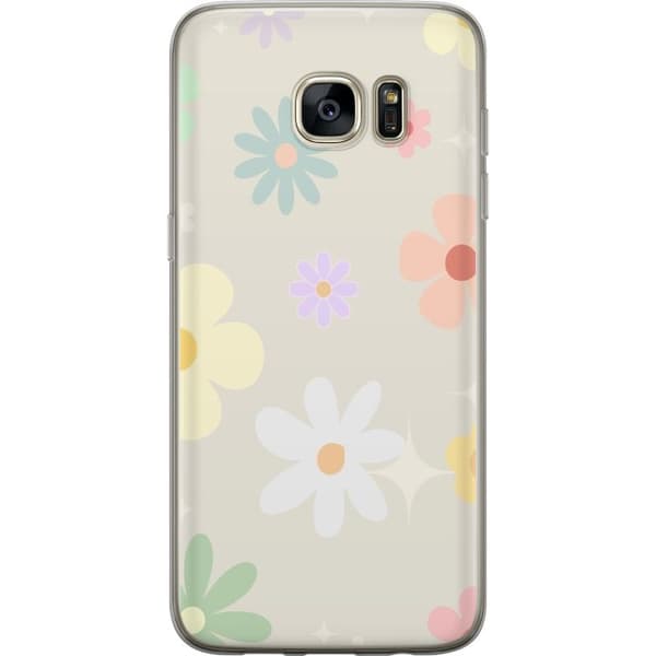 Mobilskal till Samsung Galaxy S7 edge med fejdande blommor