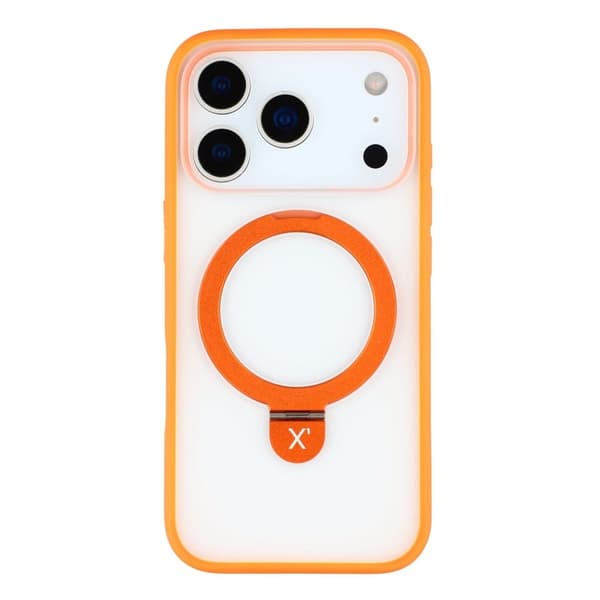 X-LEVEL Mobilskal till iPhone 17 Pro med Metall Kickstand - Orange