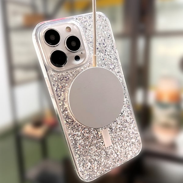 BOOM iPhone 14 Pro Max Mobilskal Magsafe Drop-Proof - Rosa Flowe Rosa