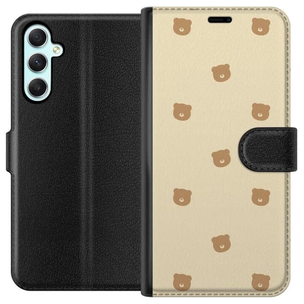 Plånboksfodral till Samsung Galaxy A34 med Björnmönster