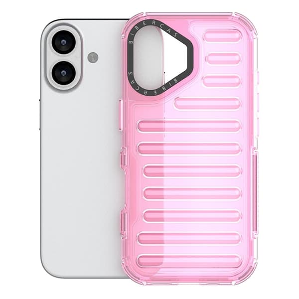 Mobilskal till iPhone 17 Stripe Design Detachable - Ljusrosa Rosa