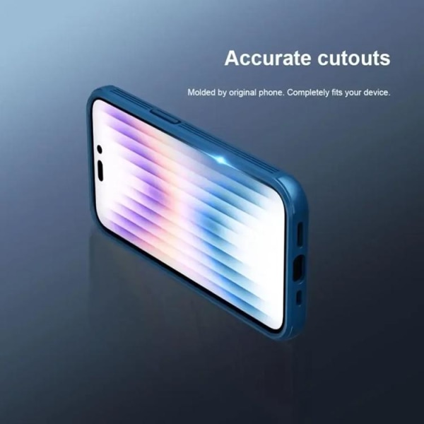 Nillkin iPhone 14 Pro Max Mobile Cover Camshield Pro - sininen