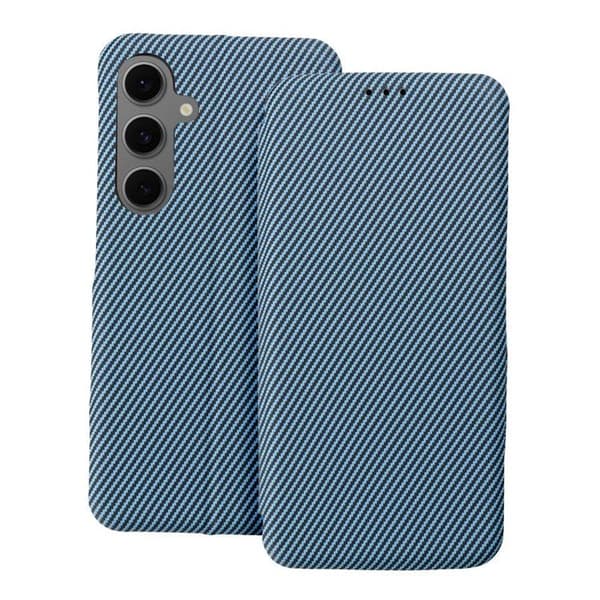 Galaxy S25 Plus Plånboksfodral Folio Side Magnet - Blå Blå