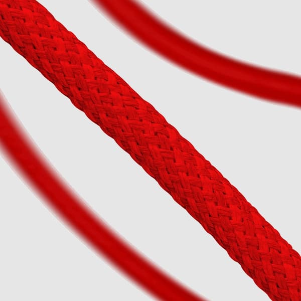 SBS USB-C - USB-C Kabel 1.5m 60W Braided - Röd Röd