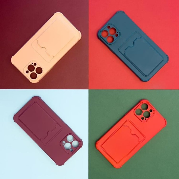 Panserkortholder cover Xiaomi Redmi 10X 4G / Note 9 - Hindbær