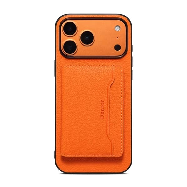 DENIOR Mobilskal till iPhone 17 Pro Max korthållare Magsafe D30 - Orange Orange